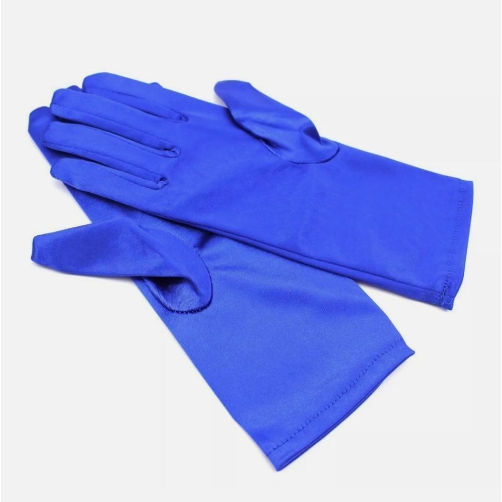 Women Short Wrist Gloves Smooth Satin Party Dress Prom Evening Wedding